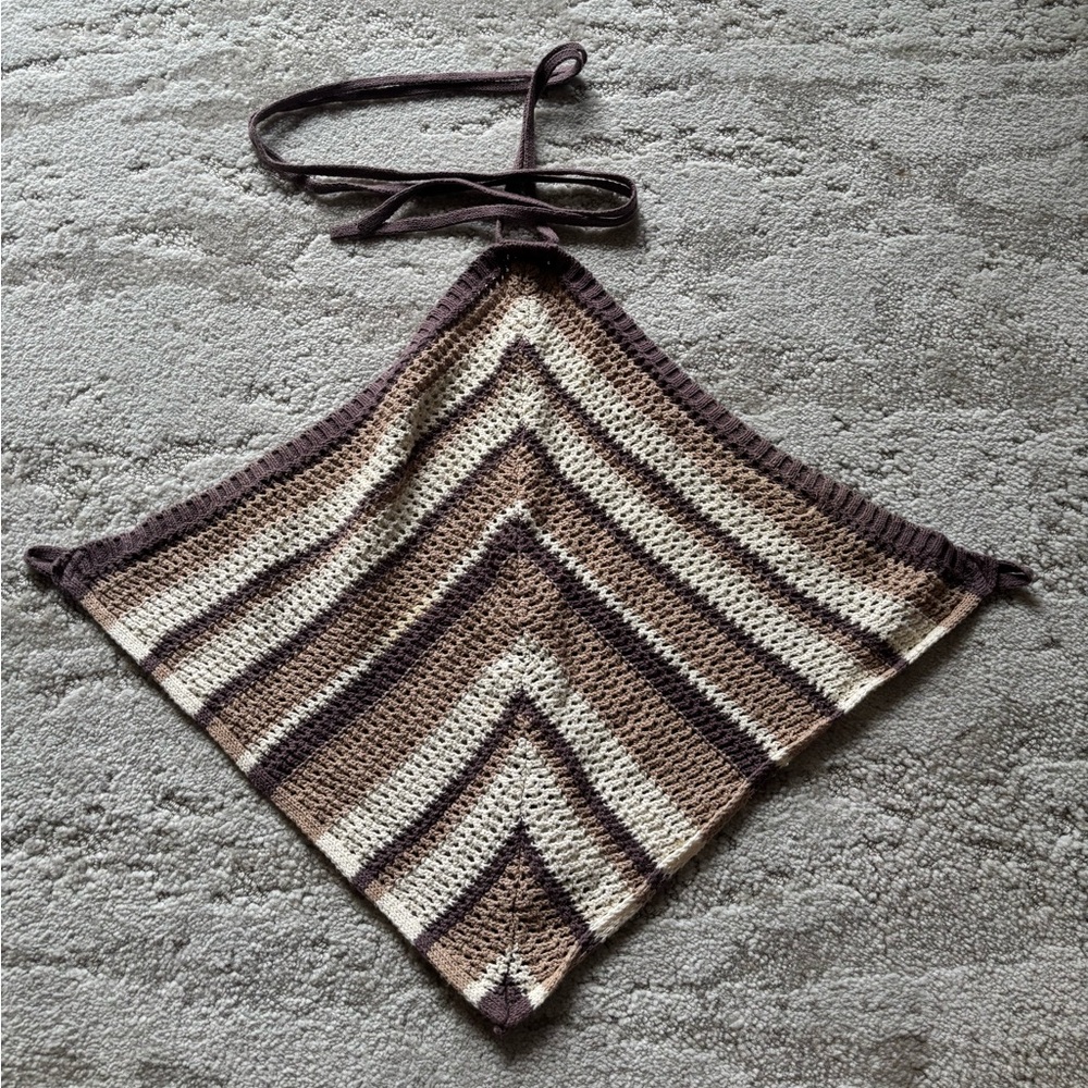 Free People June Fauxchet Sweater Halter Top